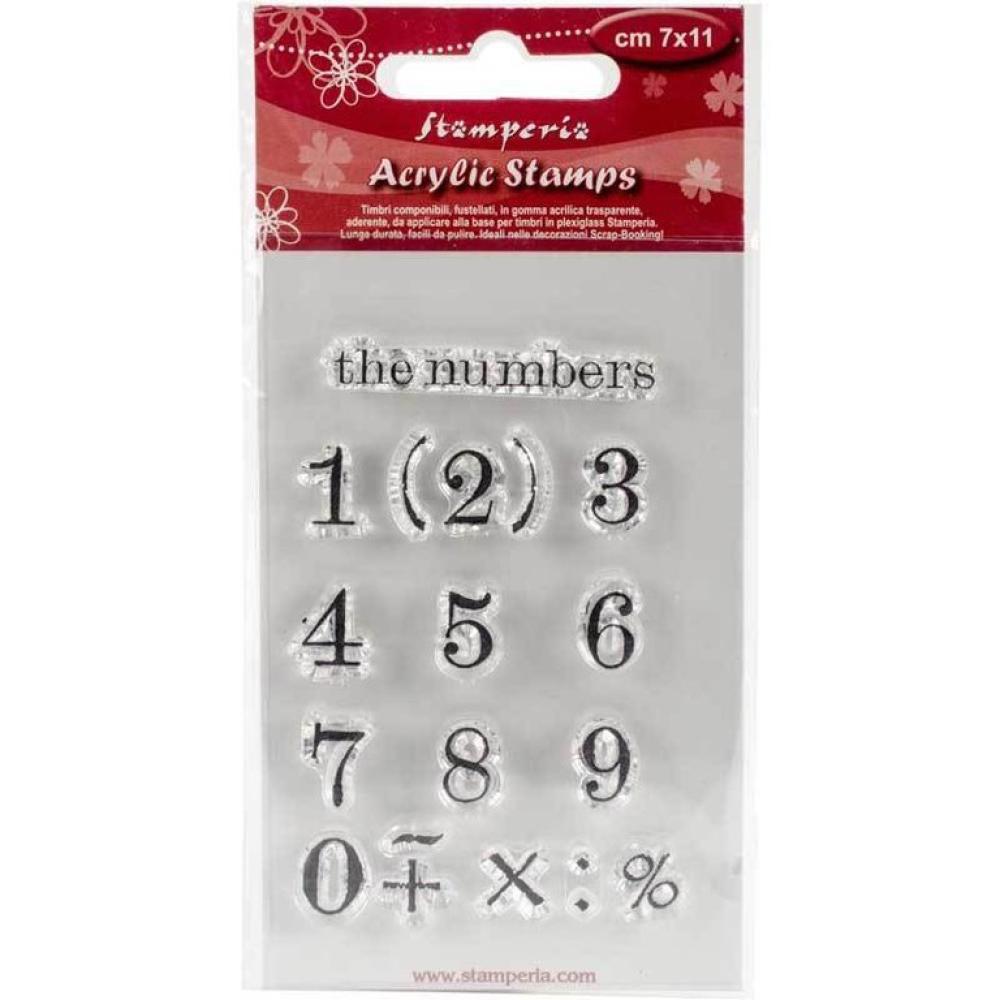 Stamperia Clear Stamp Numbers #WTK148