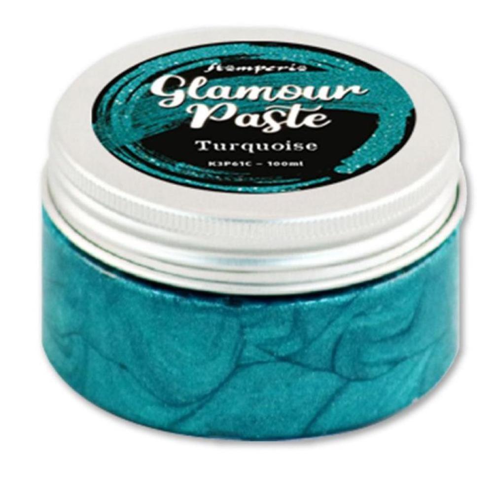 Stamperia Glamour Paste Turquoise K3P61C