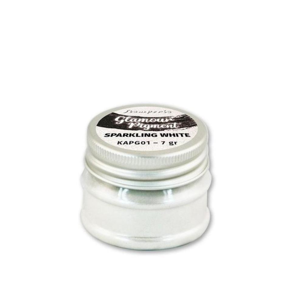 Stamperia Glamour Pigment Sparkling White #G01