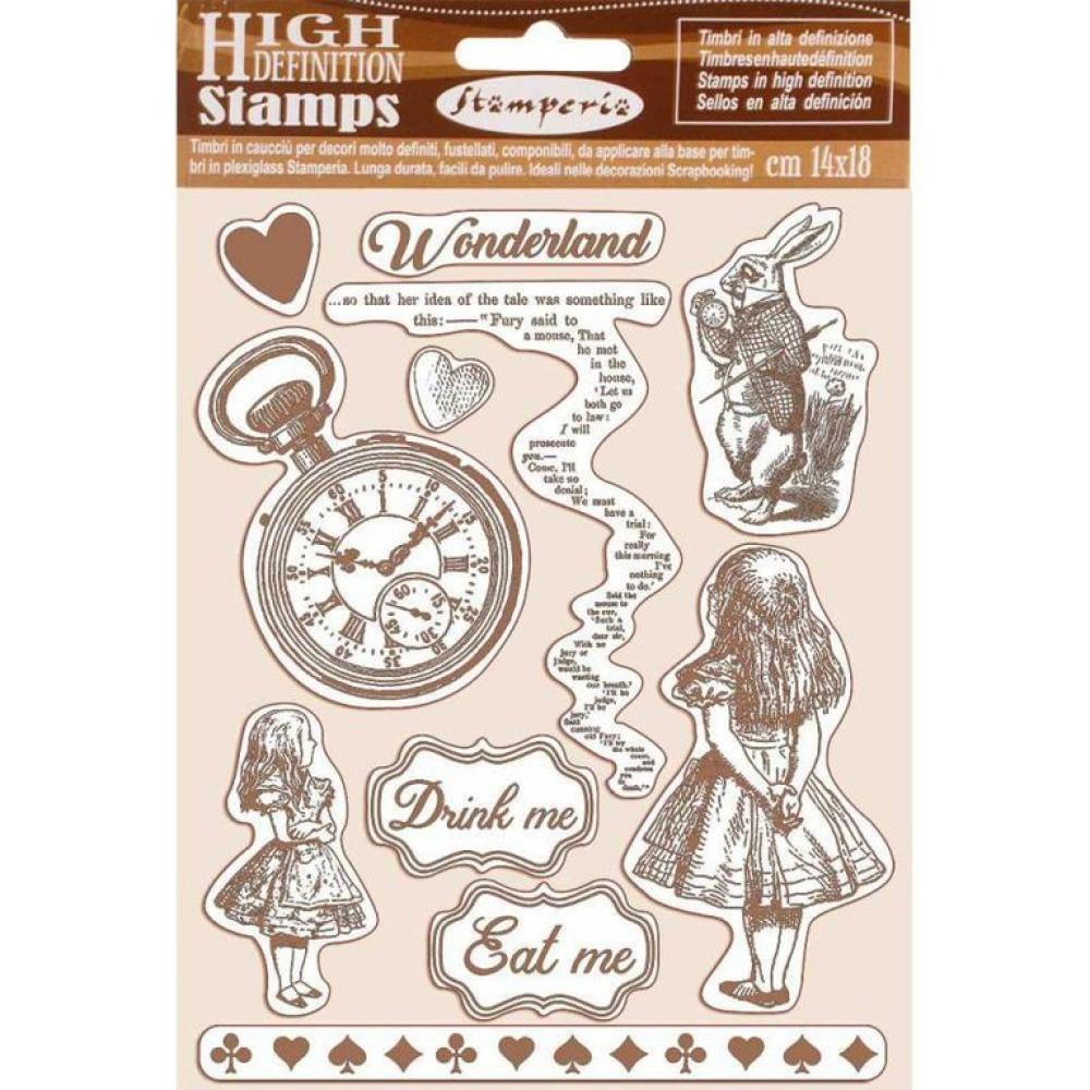 Stamperia Rubber Stamp Alice #WTKCC185