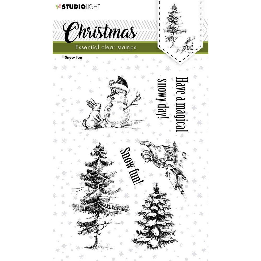 Studio Light Clear Stamp Christmas Snow Fun Essential #245