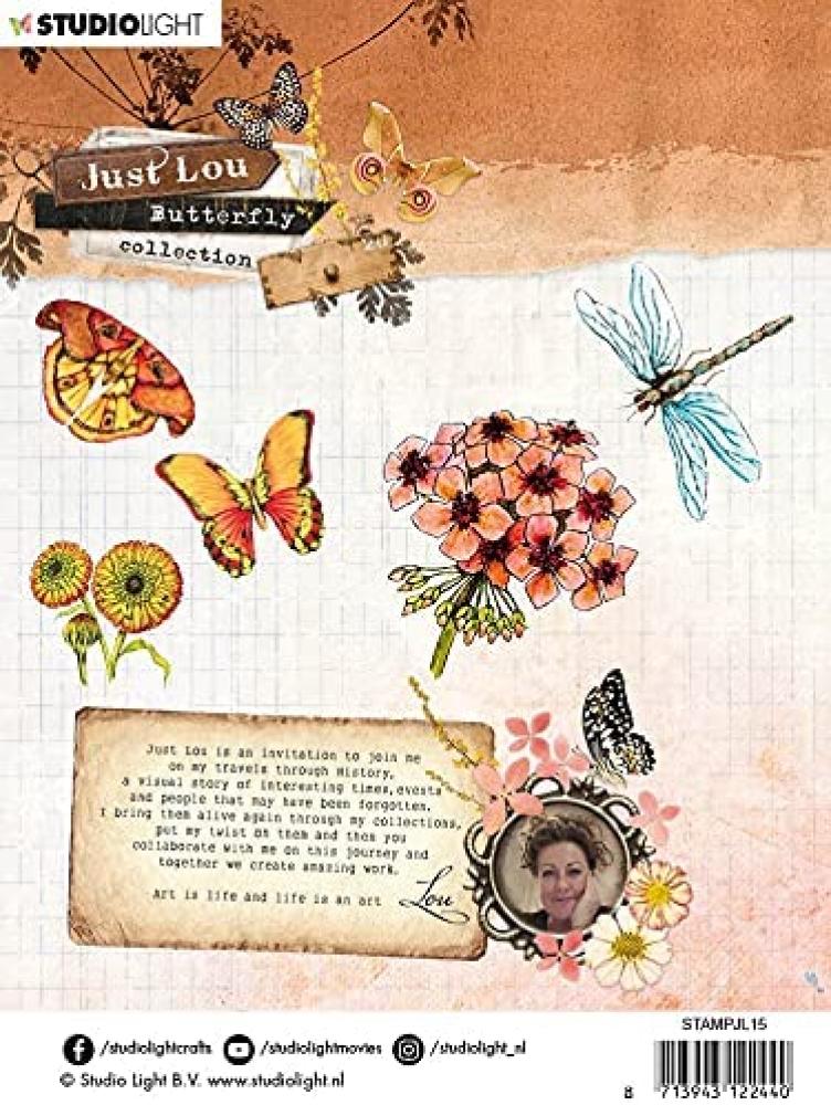 Studio Light Clear Stamp Just Lou Butterfly Collection nr.15