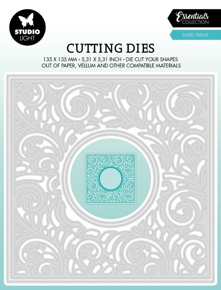 Studio Light Cutting Die Essentials Swirl Frame #466