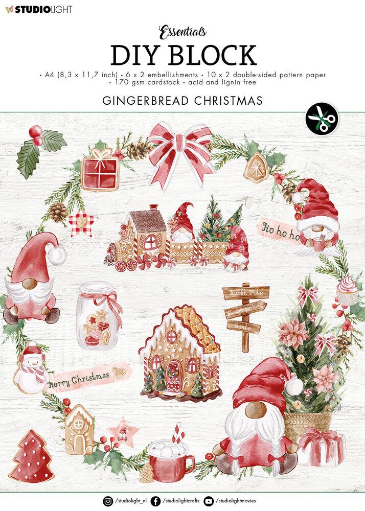 Studio Light DIY A4 Block Gingerbread Christmas #49