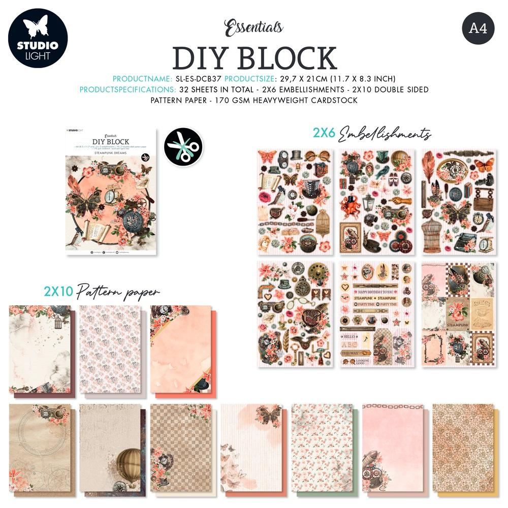 Studio Light DIY Block Steampunk Dreams Essentials #37