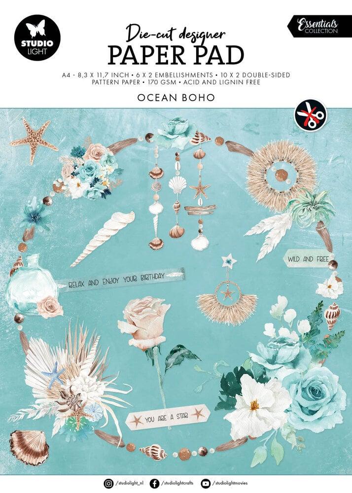 Studio Light Die-cut Designer Paper Pad Ocean Boho #168