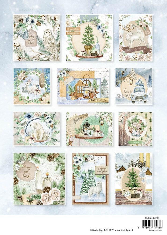 Studio Light Let it Snow A4 Card Making Pad #08