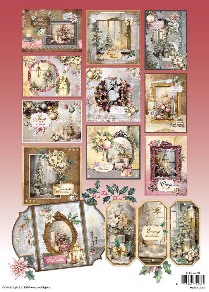 Studio Light Romantic Christmas A4 Essentials Card Making Pad #11