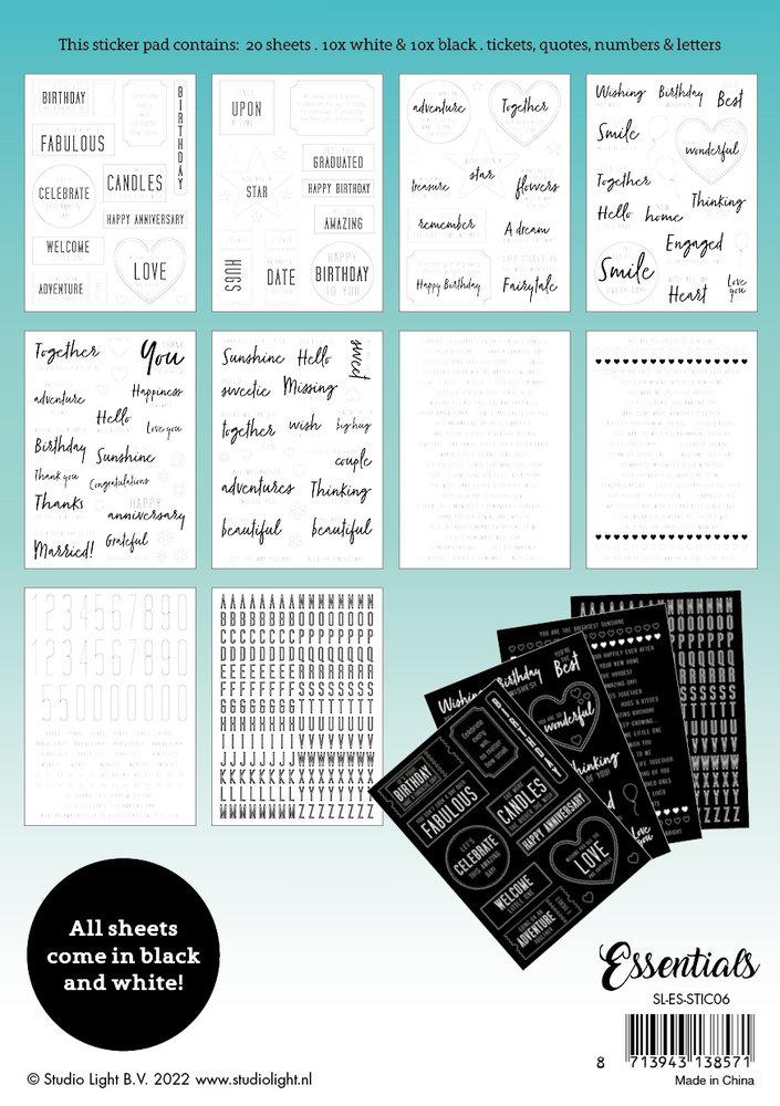 Studio Light Sentiments Essentials Stickers #06