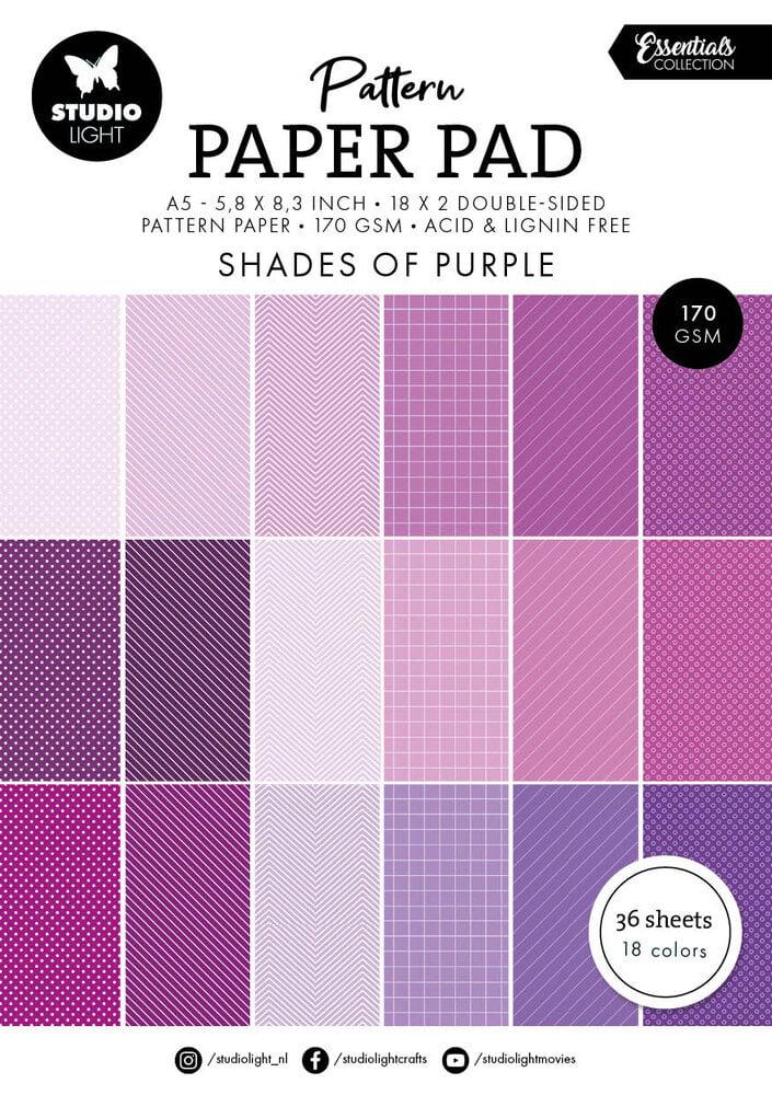 Studio Light Shades Of Purple A5 Pattern Paper Pad (SL-ES-PPP249)