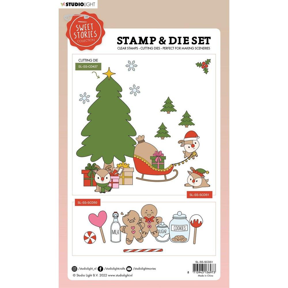 Studio Light Sweet Stories Stamp & Die Reindeers #51