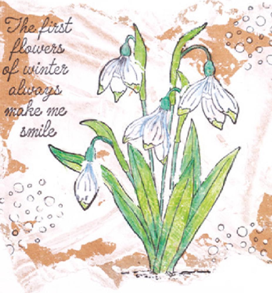 Studio Light Clear Stamp  Snowdrops #158