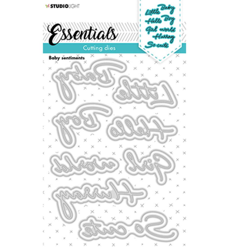 Studio Light Cutting Die Essentials Baby Sentiments #169