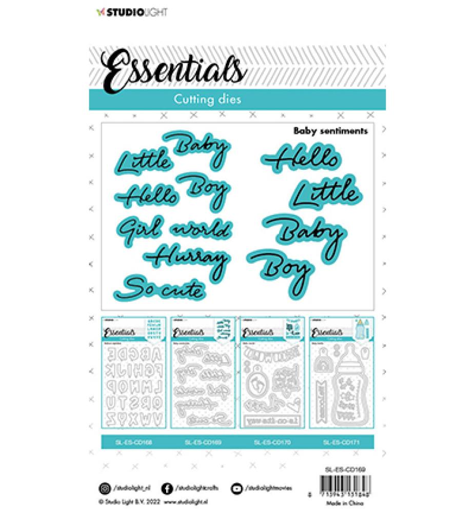 Studio Light Cutting Die Essentials Baby Sentiments #169