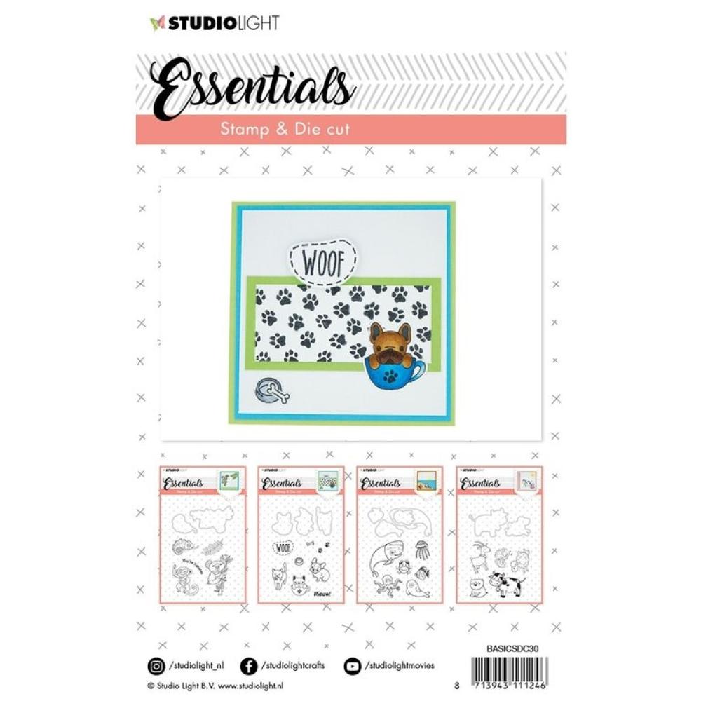 Studio Light Stamp & Die Cut Essentials Animals nr.30