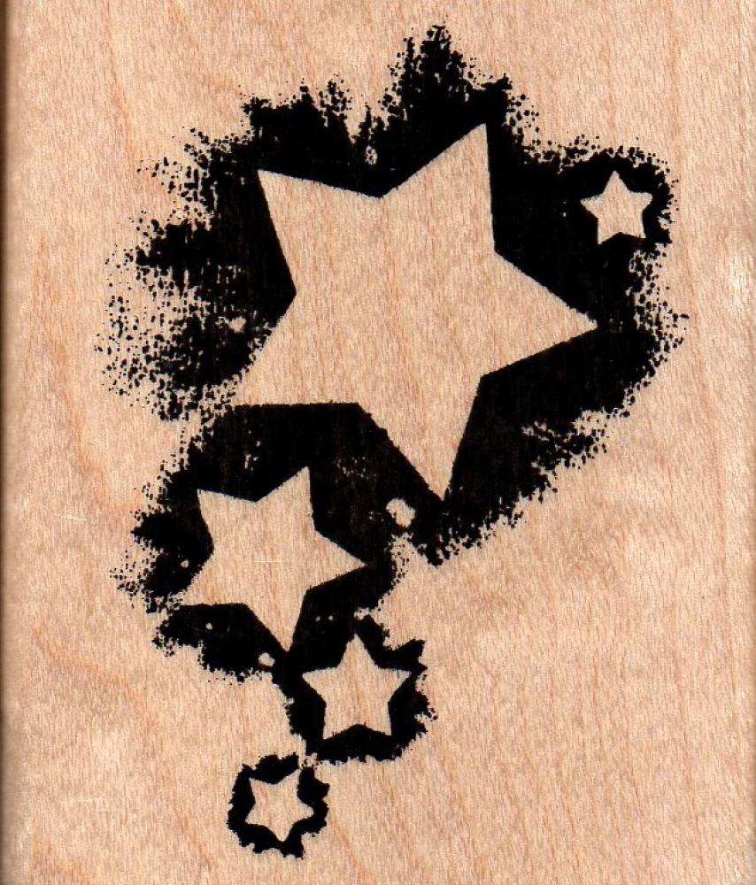 Suzanne Carillo Wooden Stamp Happy Stars