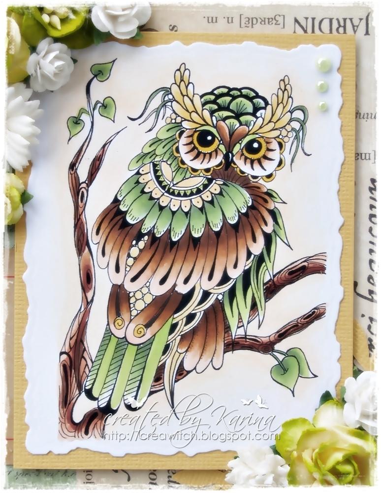 Sweet Pea Stamps Hoot Owl