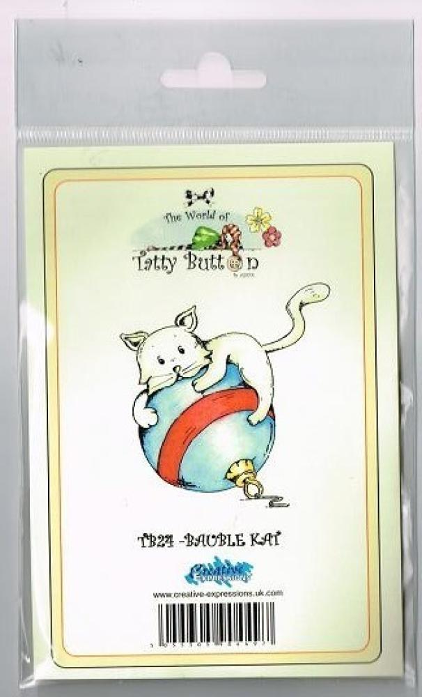 Tatty Button - Tatty Button - Bauble Kat Clingstempel