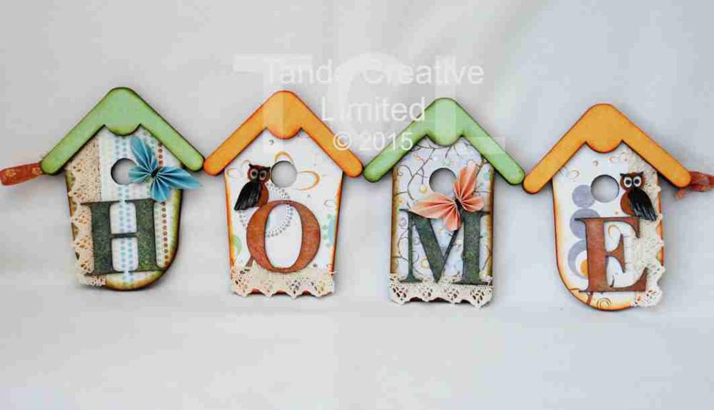 Tando Creative MDF Birdhouse HOME