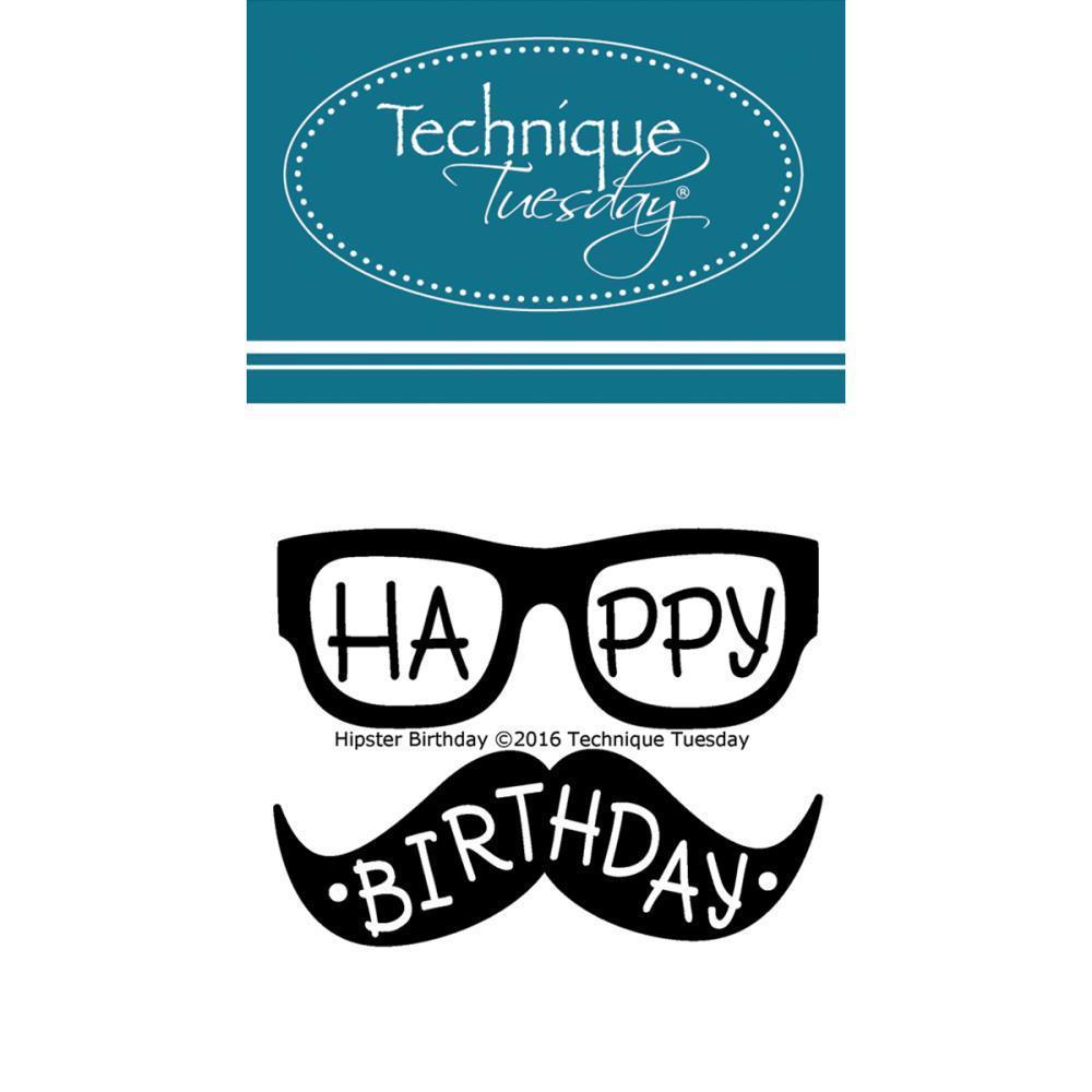 Technique Tuesday Clear Stamps Hipster Birthday #HIPST