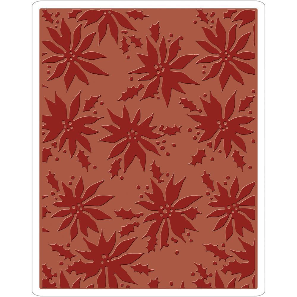 Texture Fades A2 Embossing Folder Poinsettias #662433