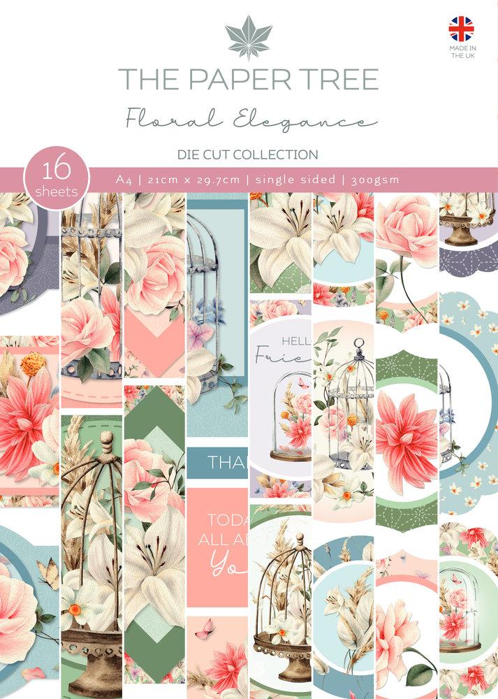 The Paper Tree A4 Die Cut Collection Floral Elegance #1237