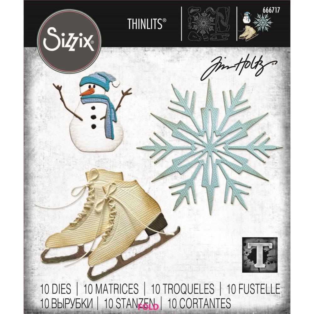 Thinlits Die by Tim Holtz Vault Winter Wishes (10pcs) #666717