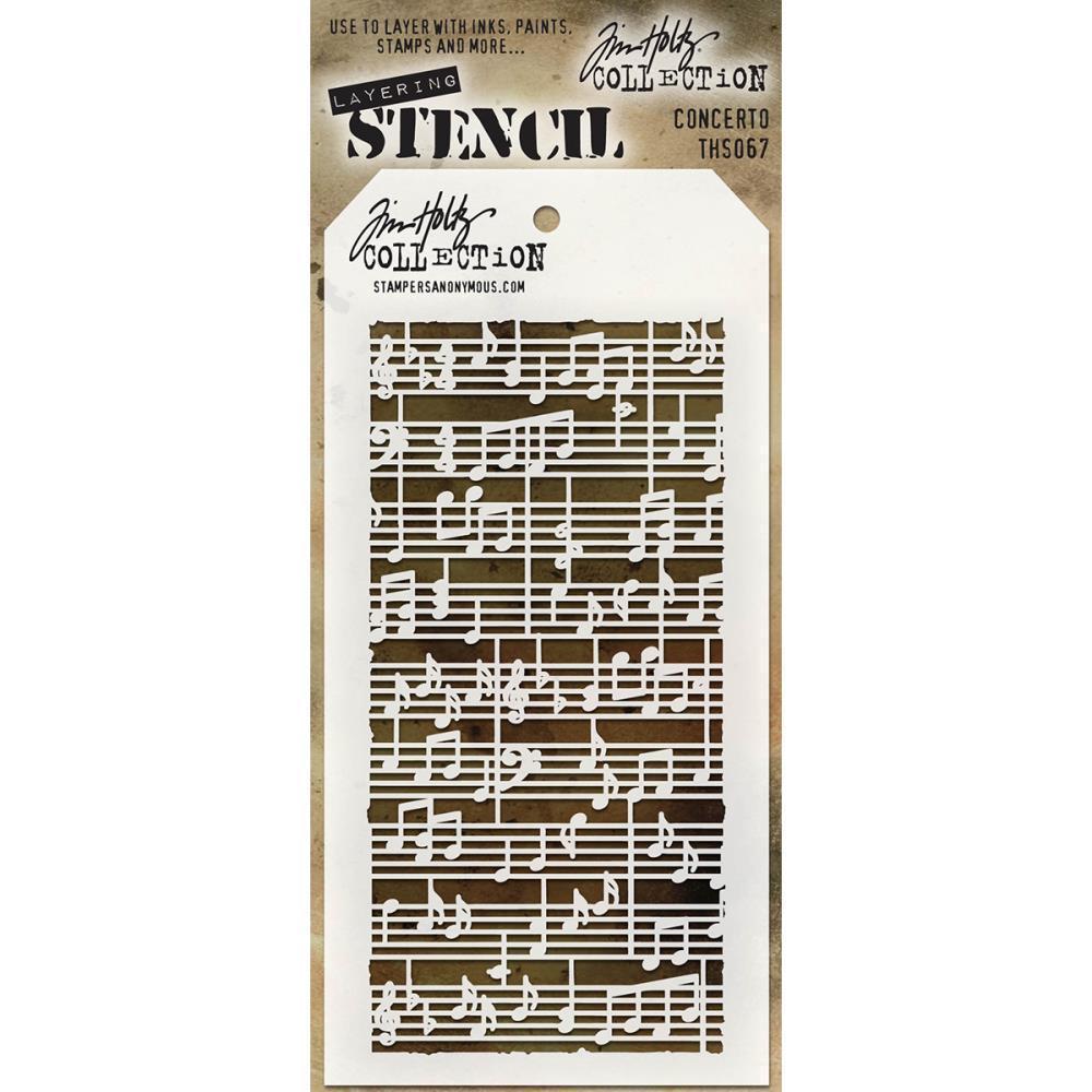 Tim Holtz Layered Stencil  Concerto #THS067