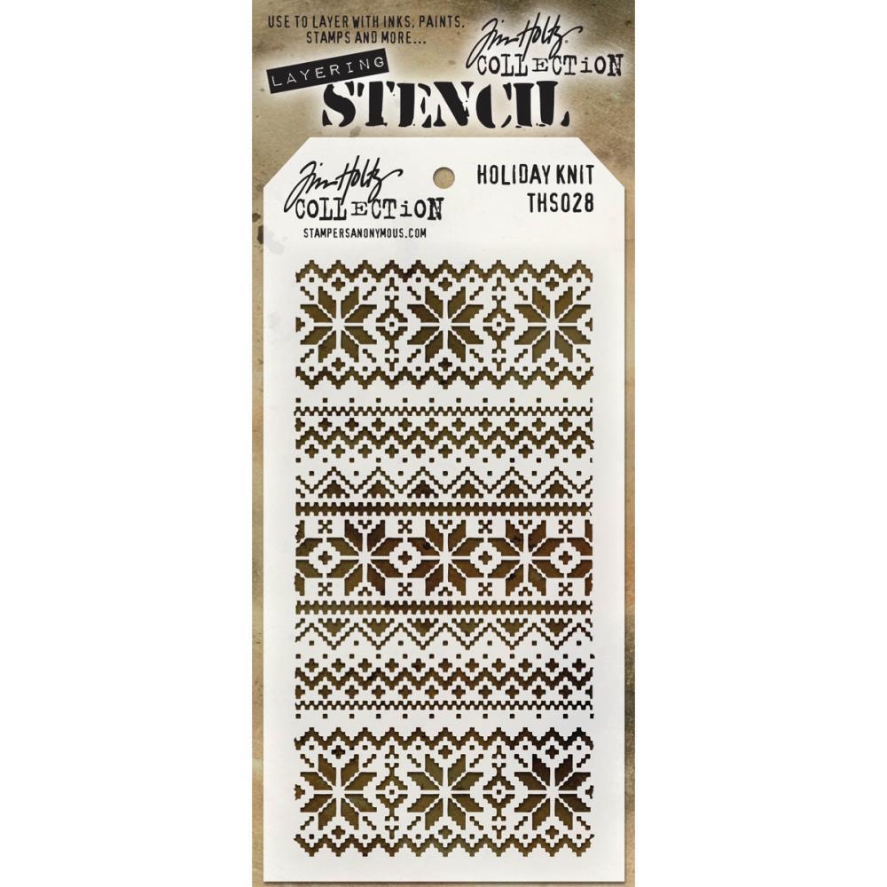 Tim Holtz Layered Stencil Holiday Knit