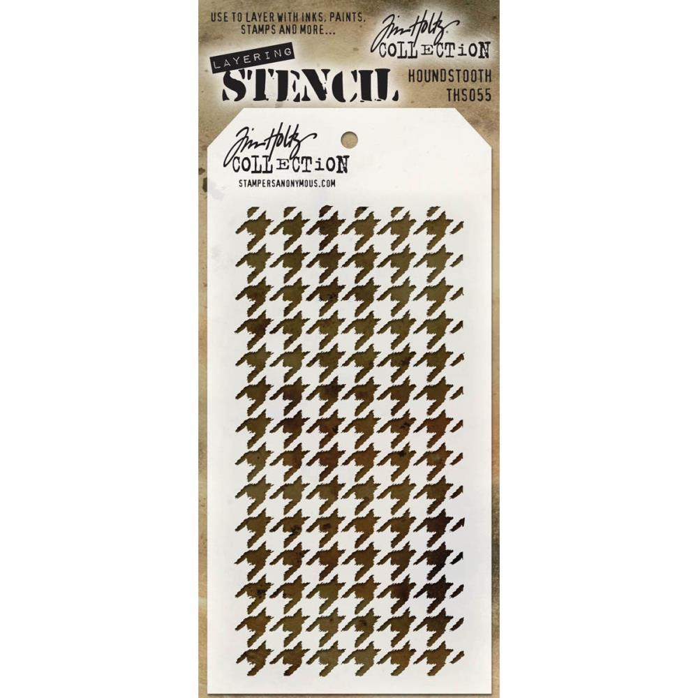 Tim Holtz Layered Stencil Houndstooth