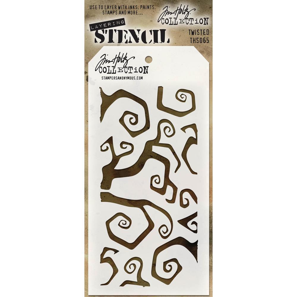 Tim Holtz Layered Stencil  Twisted #THS065