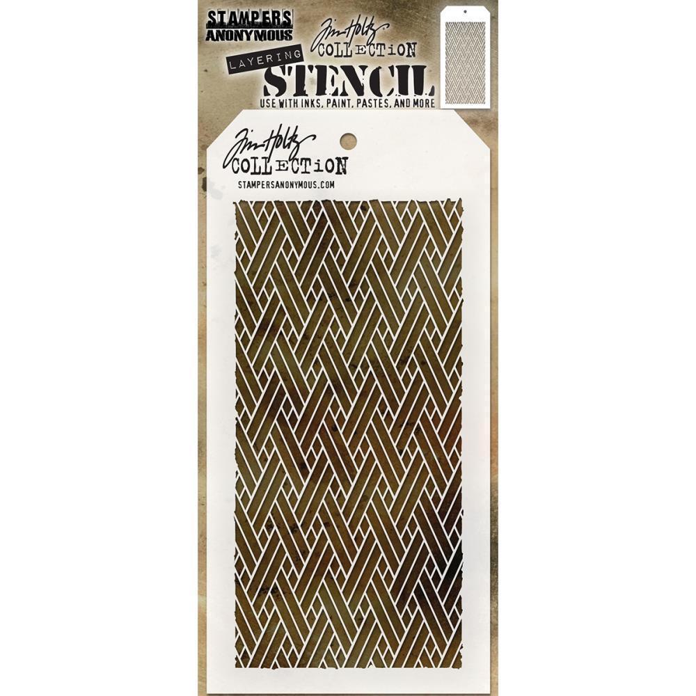 Tim Holtz Layered Stencil Woven #THS082