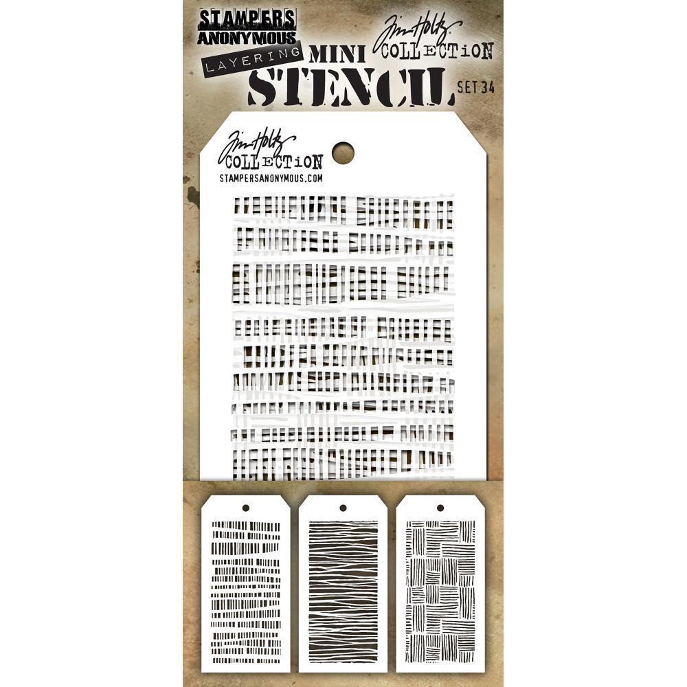 Tim Holtz Mini Layered Stencil Set #34