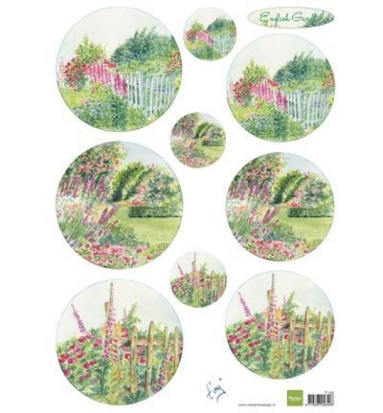 Marianne Design A4 Tiny's English Garden Roses  #IT592