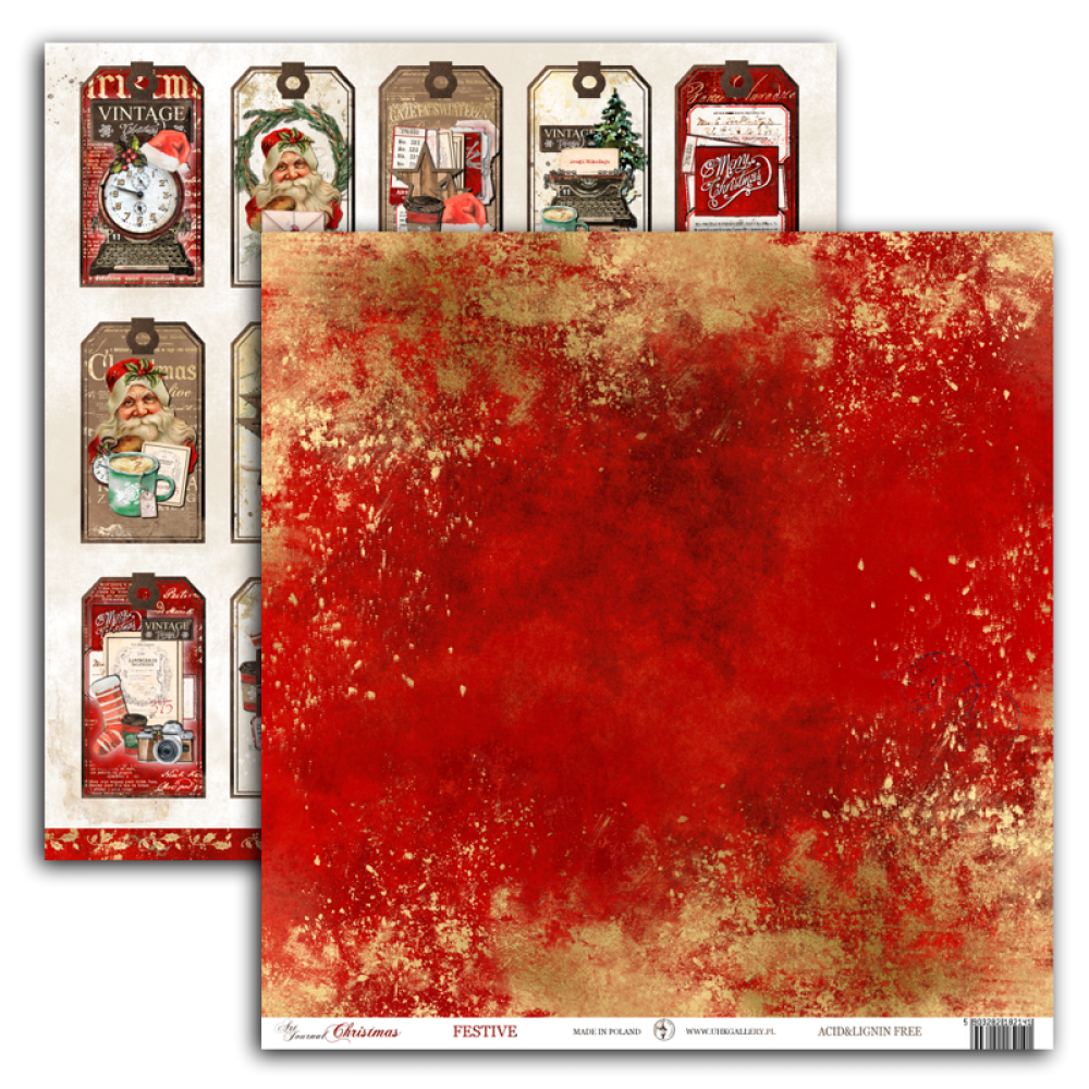 UHK Gallery 12x12 Paper Sheet Festive