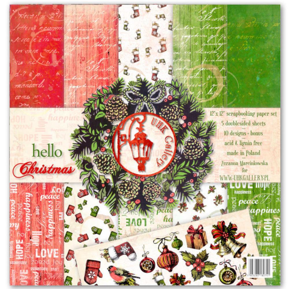 UHK Gallery 12x12 Paper Pad Hello Christmas