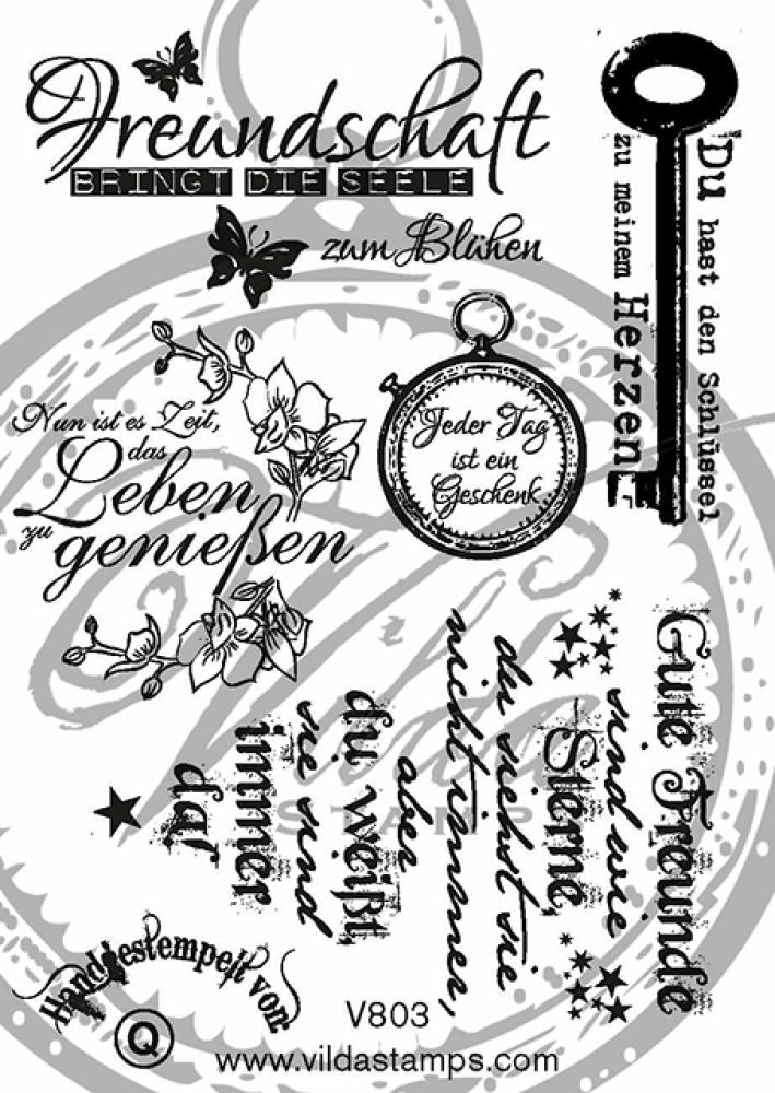 Vilda Stamps German Lyrics #1 (A6-kit)