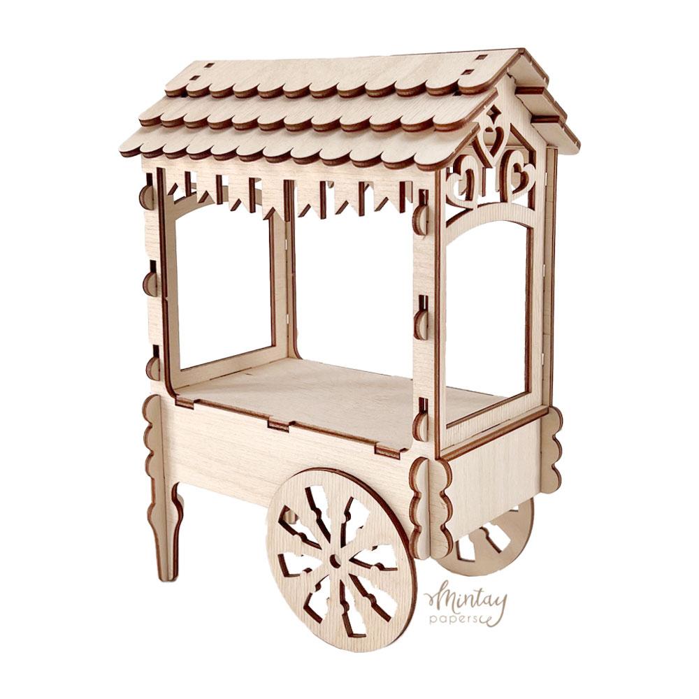 W09 Mintay Woodies Decor Cart