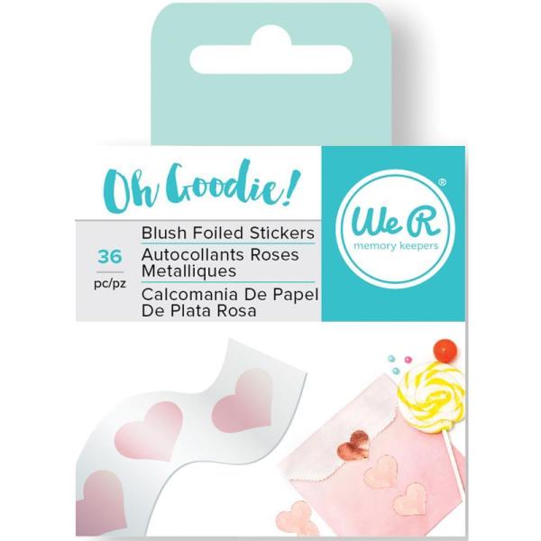 WRMK Oh Goodie! Foil Stickers 36 Roll Blush Heart