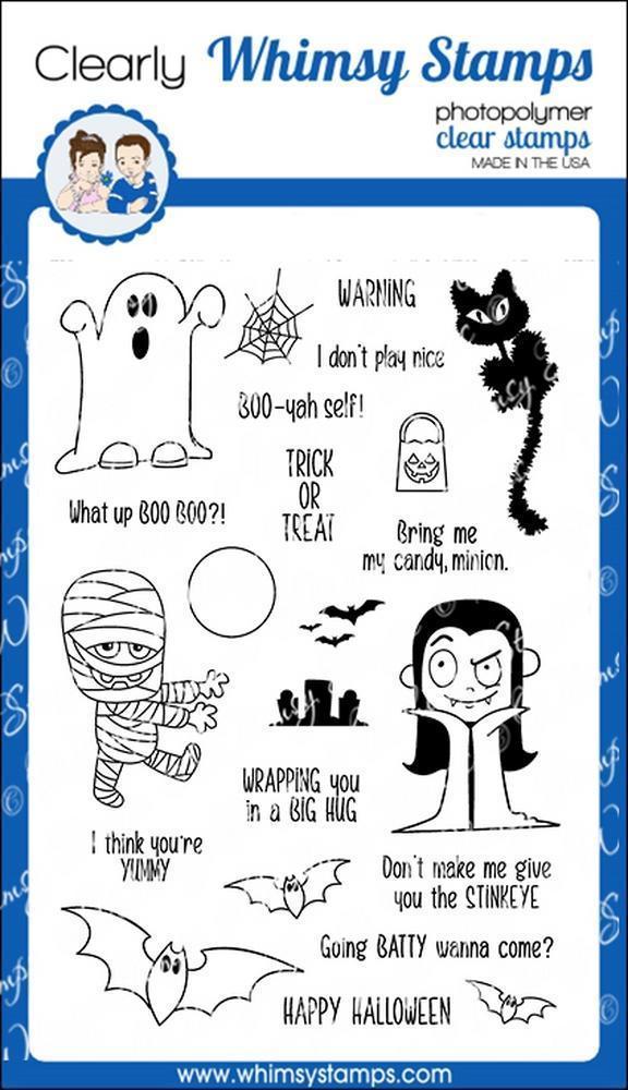 Whimsy Clear Stamps Set Halloweeners