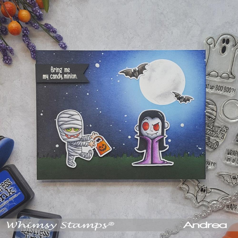 Whimsy Clear Stamps Set Halloweeners