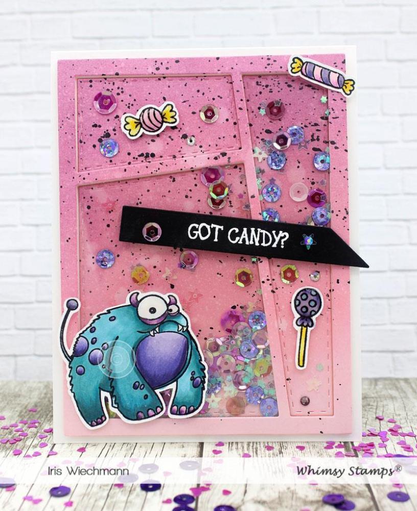 Whimsy Clear Stamps Set Kooky Monsters