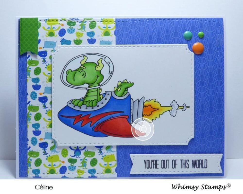 Whimsy Stamp Space Dragon