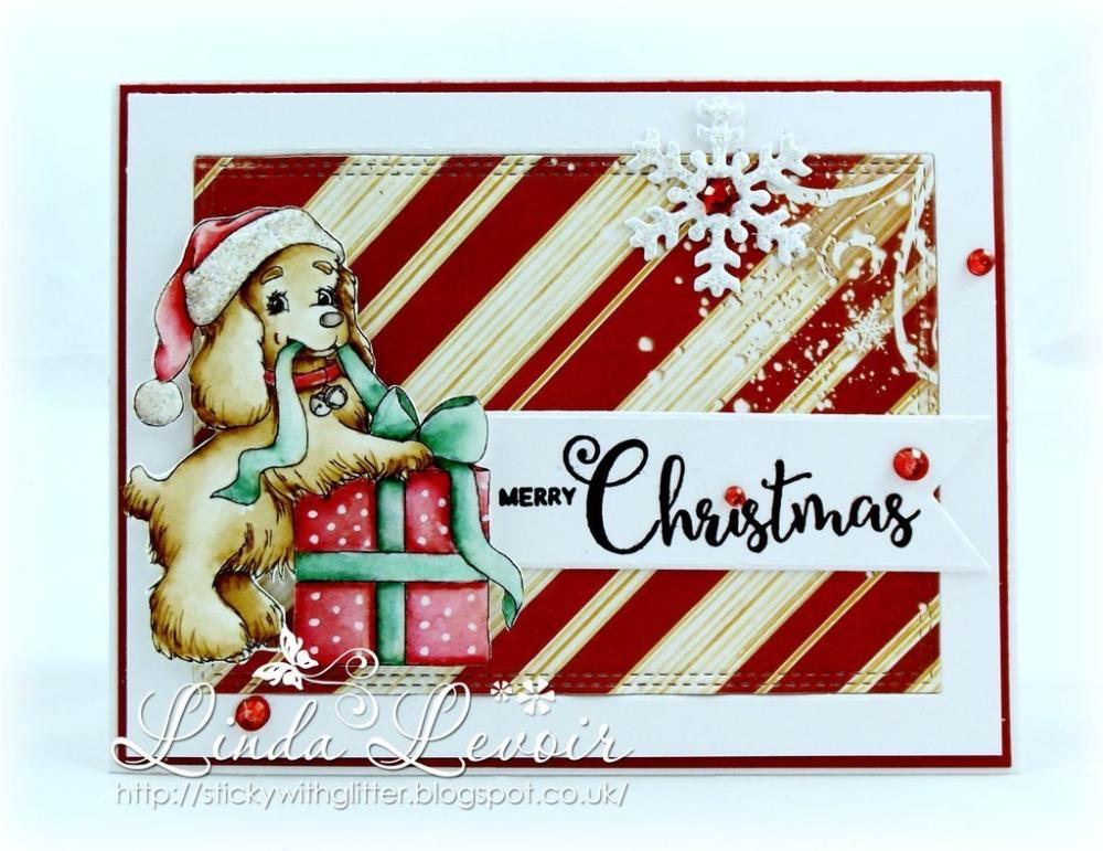 Whimsy Stamps Christmas Spaniels Set