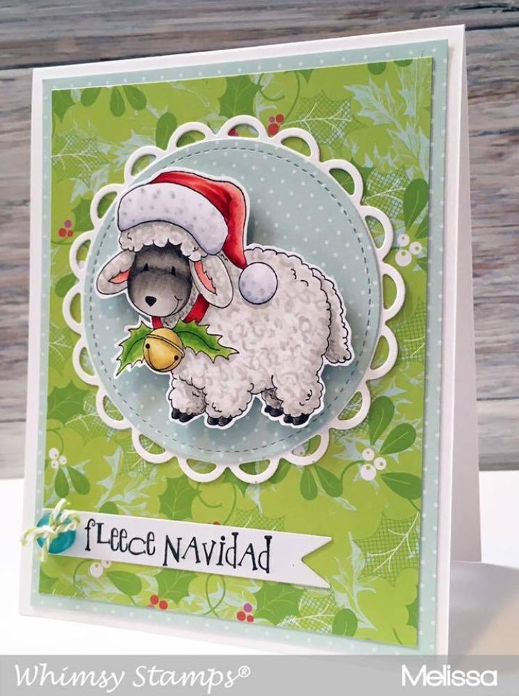 Whimsy Stamps Fleece Navidad