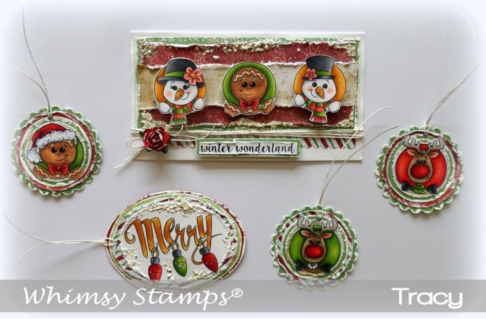 Whimsy Stamps Merry Christmas Characters