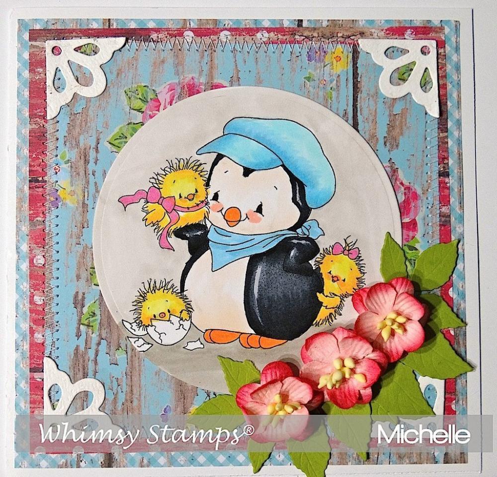 Whimsy Stamps Penguin's Cute Chicks