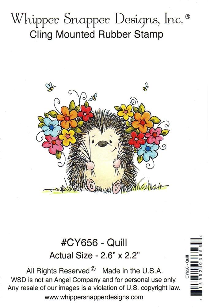 Whipper Snapper Cling Stamp Quill CY656