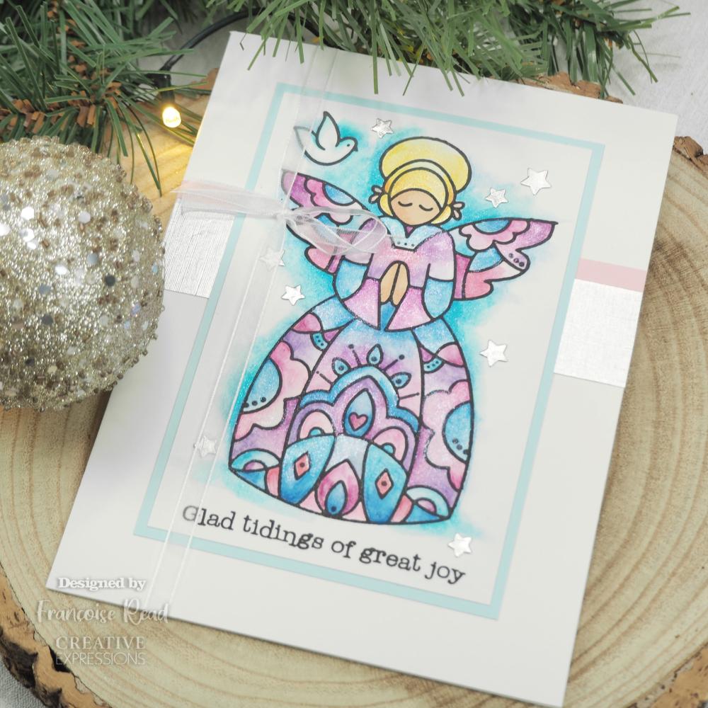 Woodware Clear Magic Stamp Angel Blessings FRS948