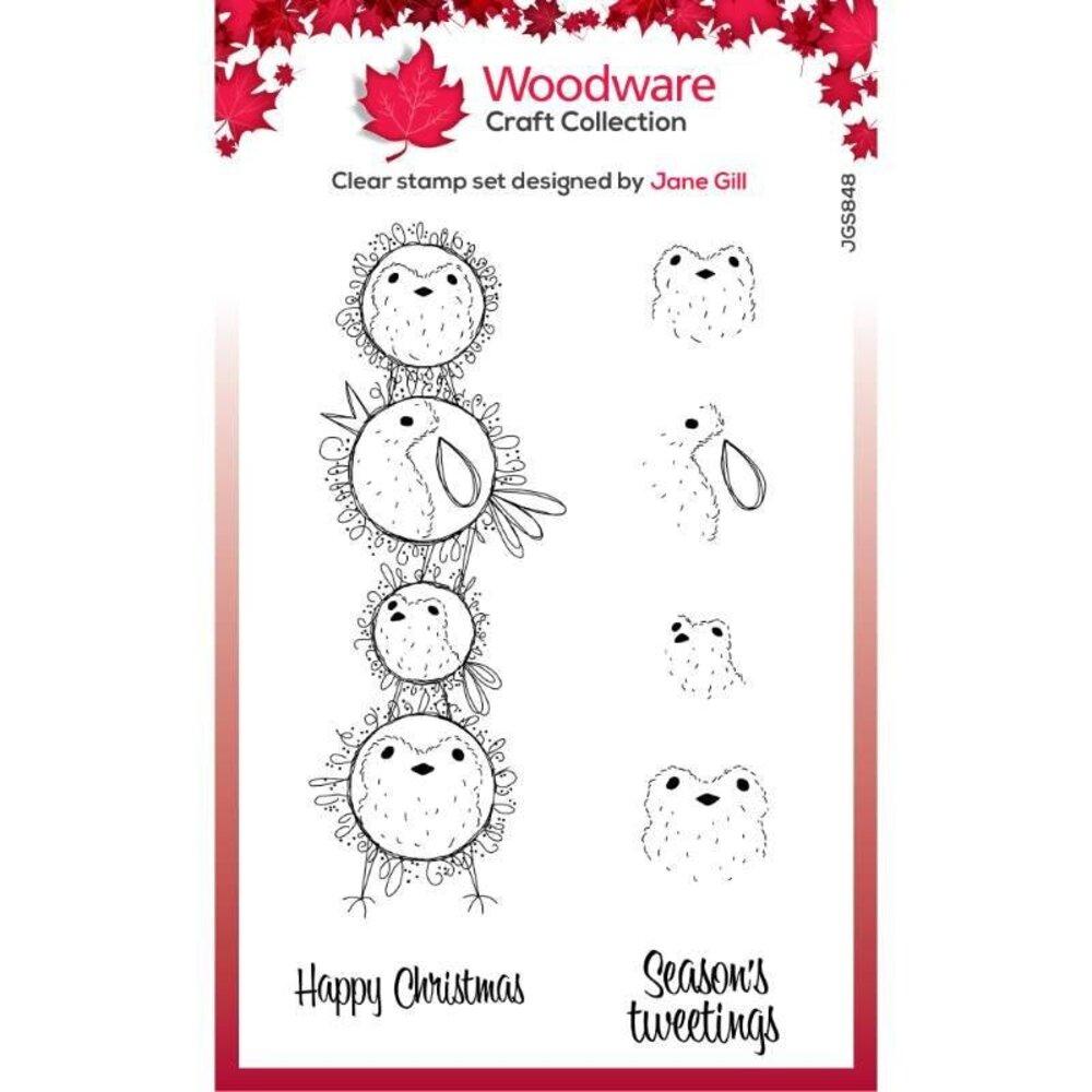 Woodware Clear Magic Stamp Bubble Robin Stack FRS848